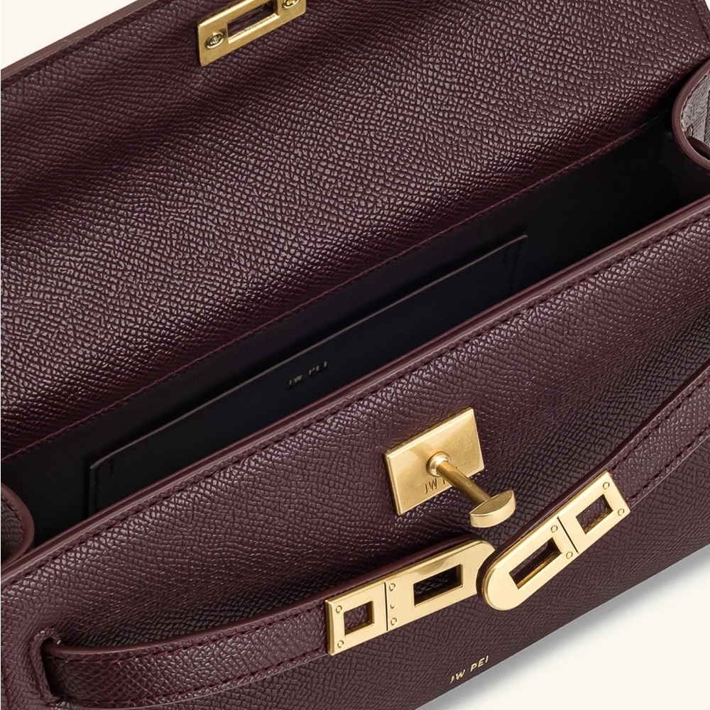 JW PEI Burgundy Satchel with Gold Hardware - Picture 5 of 5